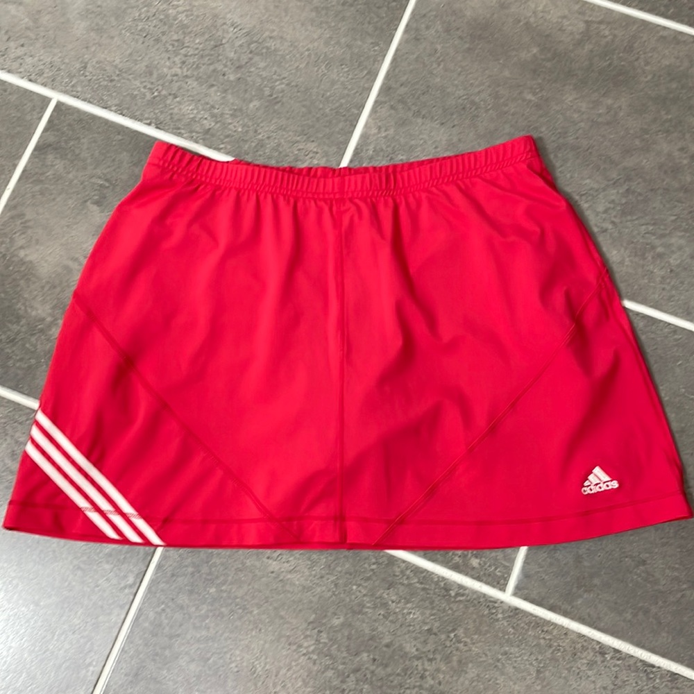 Adidas red tennis/golf skirts size large